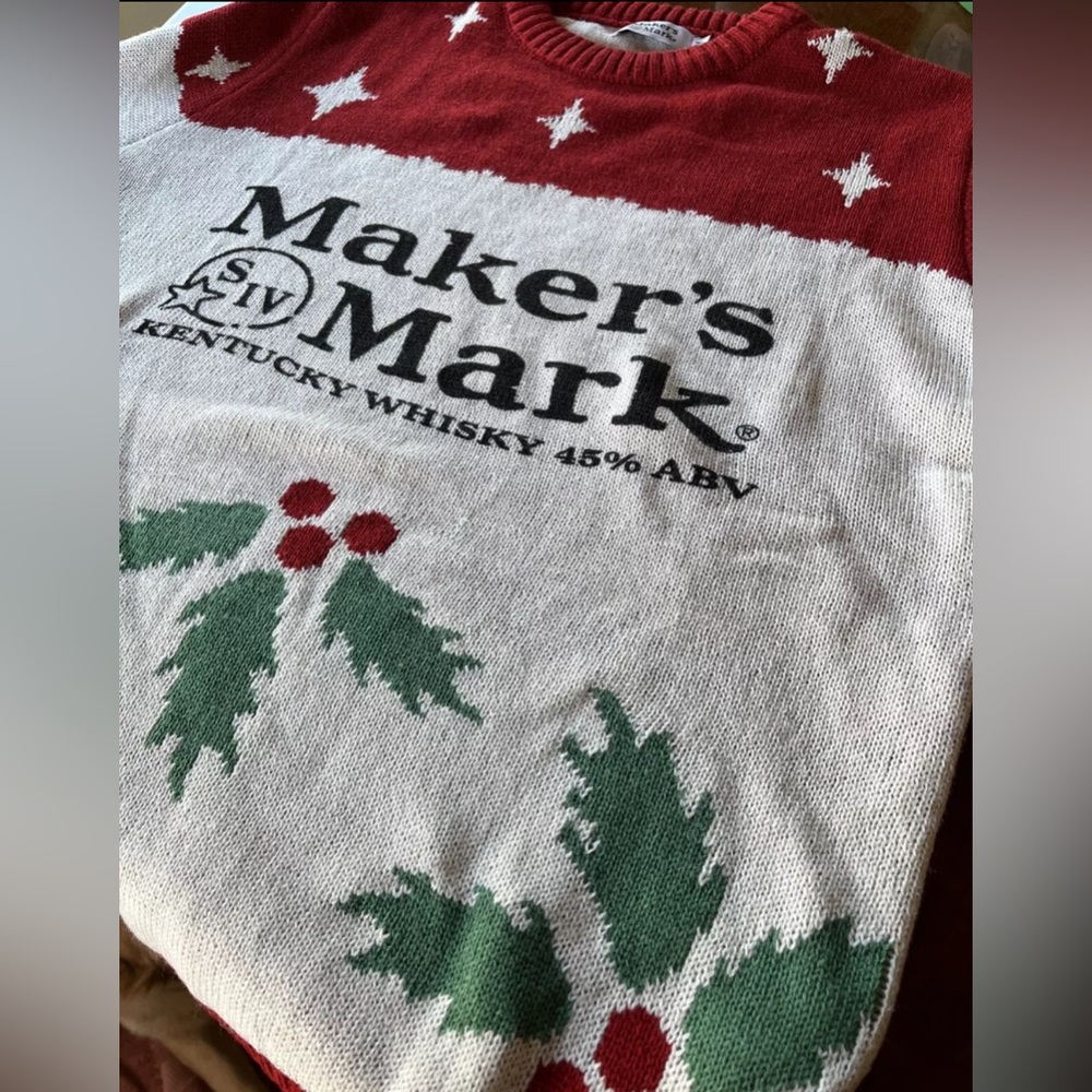 Makers Mark Ugly Christmas Sweater / Men’s / Medium